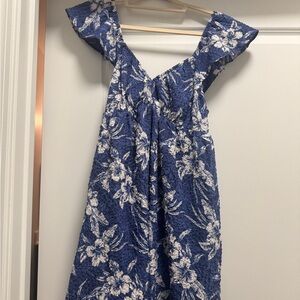 American Eagle Outfitters Blue and White Floral Dress